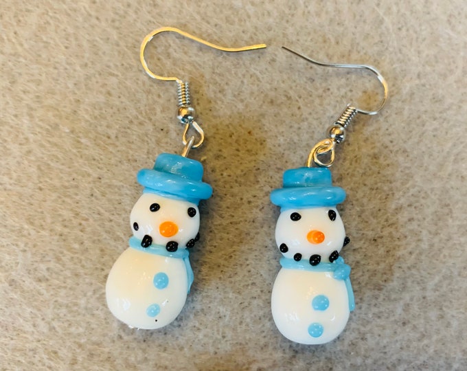 Snowman earrings