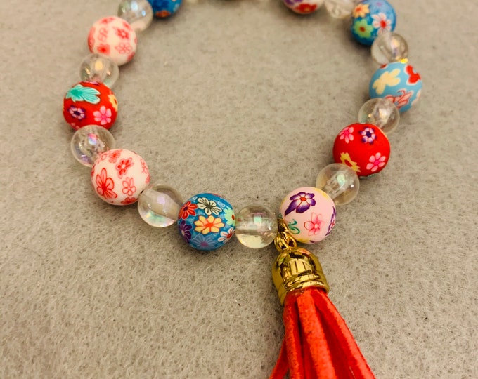 Colorful Beaded Bracelet with tassel