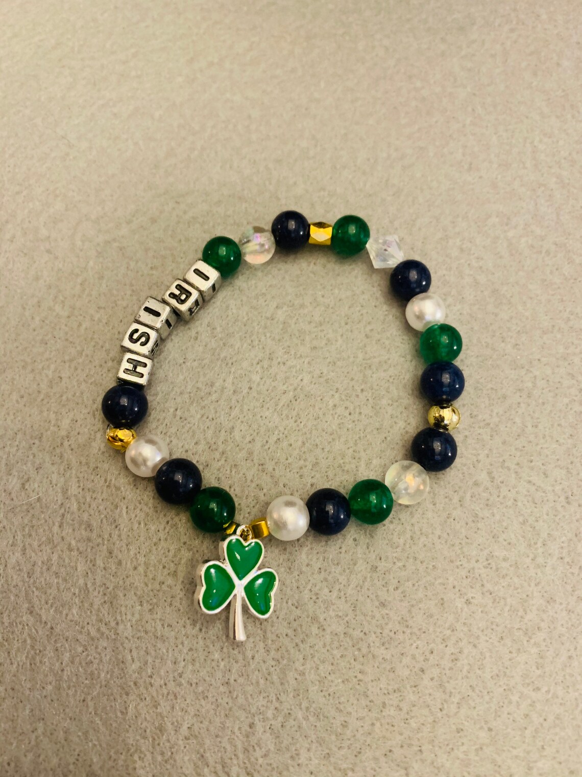 Irish Bracelet With Charm Etsy Sweden