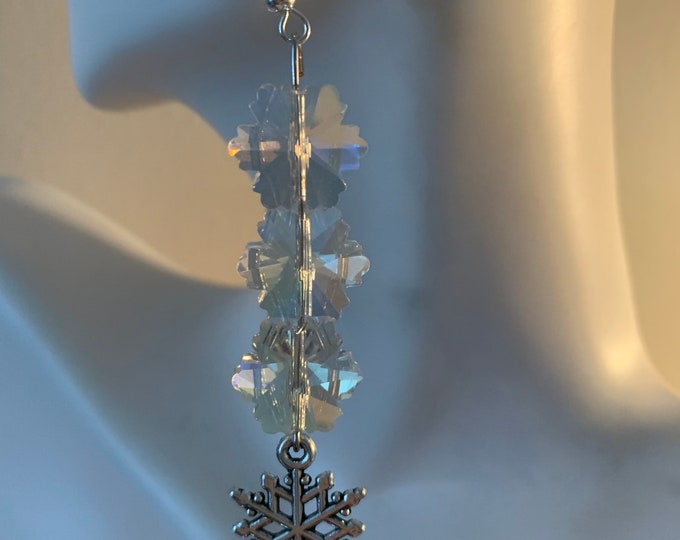 Sparkly Snowflake Earrings