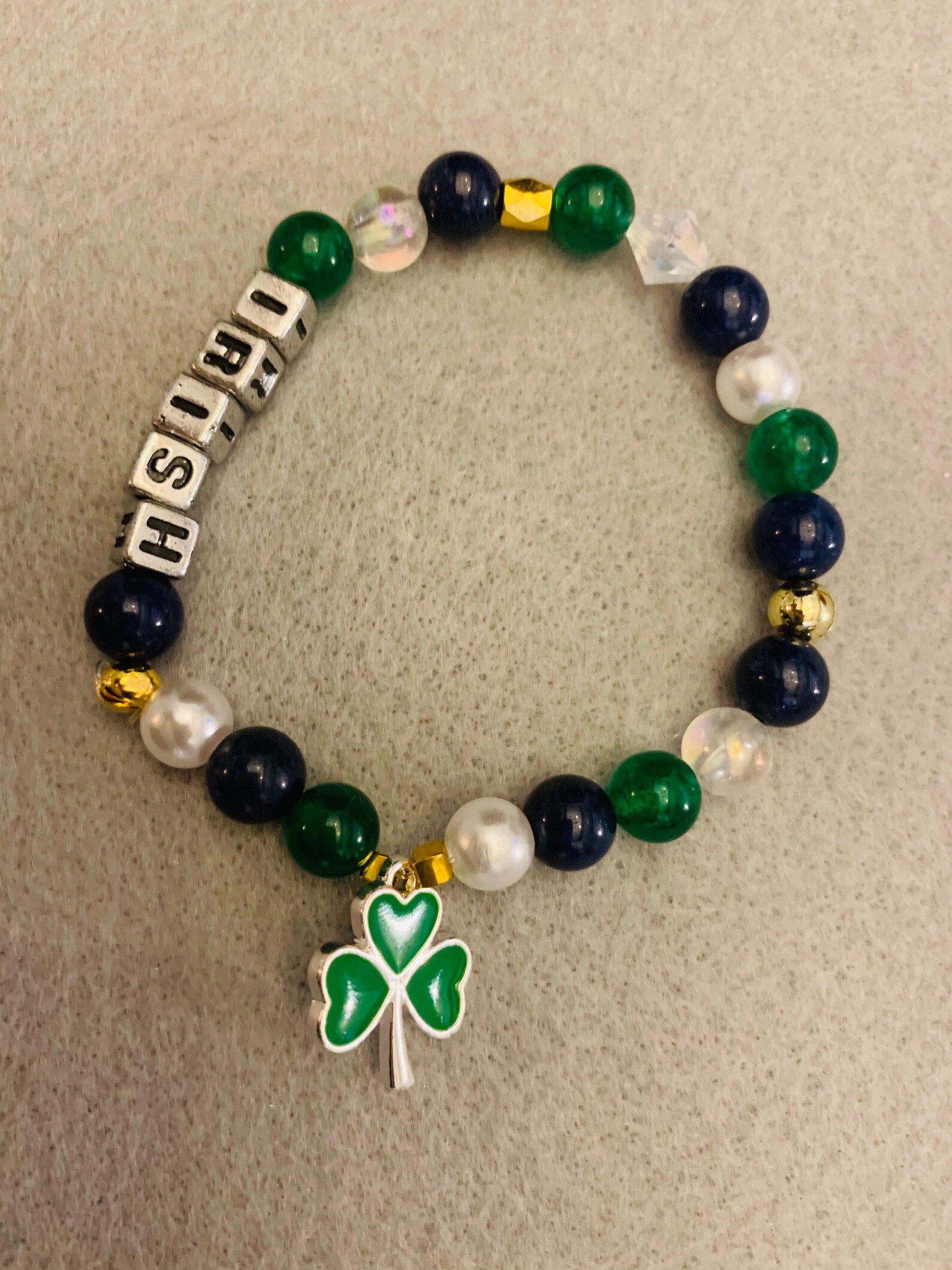 Irish Bracelet With Charm Etsy Sweden