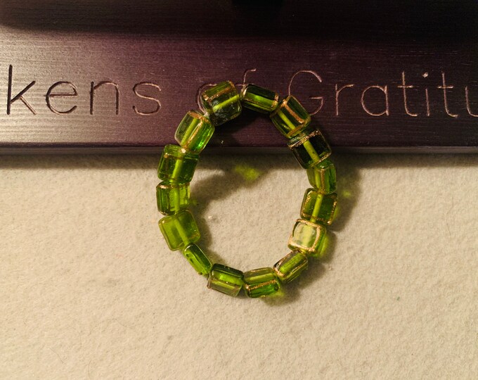 Green Stone Beaded Bracelet