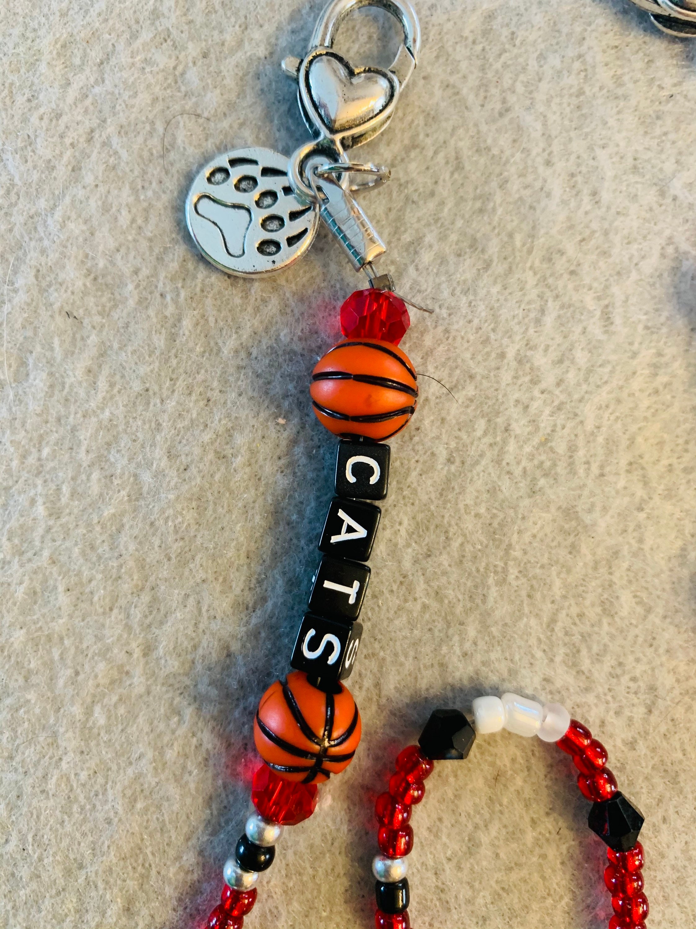 Struthers Wildcats Basketball Lanyard/mask Holder Etsy UK