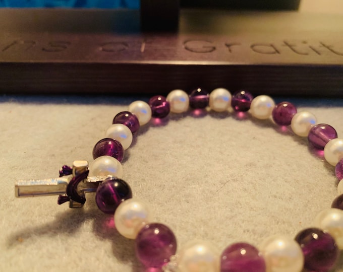 Lent Beaded Bracelet with Charm