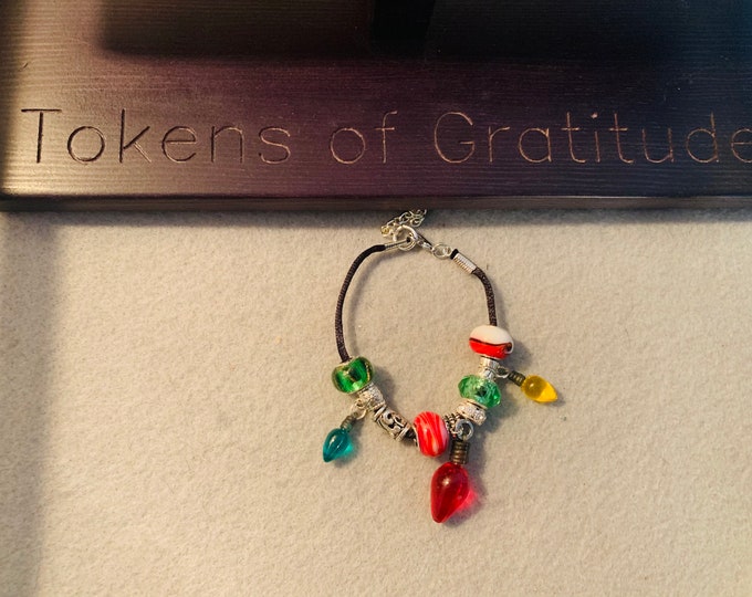 Christmas/Holiday Bulb Charm bracelet