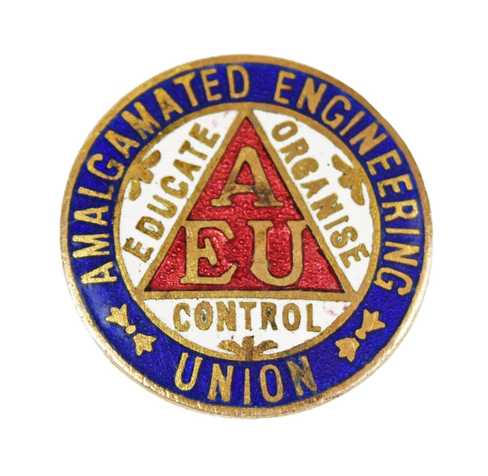 Vintage Amalgamated Engineering Union AEU Members Enamel Badge Etsy