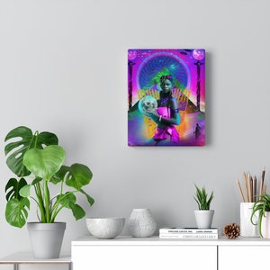Black art canvas, Afro American art, black girl wall art, Black woman art canvas, Black art work, Lounge wall art, black woman queen art