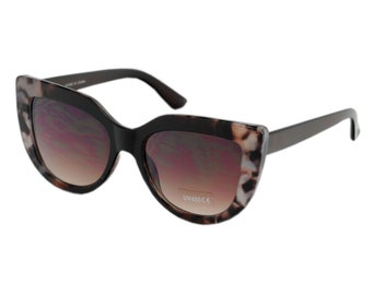 Oversized Cateye Sunglasses with Marble Design Multicolor Fashion Designer Luxury Shades