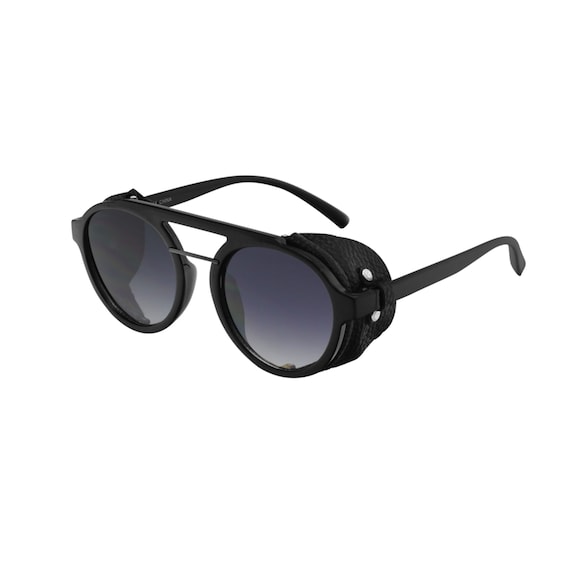 Round goggle sunglasses sale