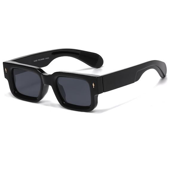 Retro Chunky Square Sunglasses | Bold Hand-polished  display picture 3