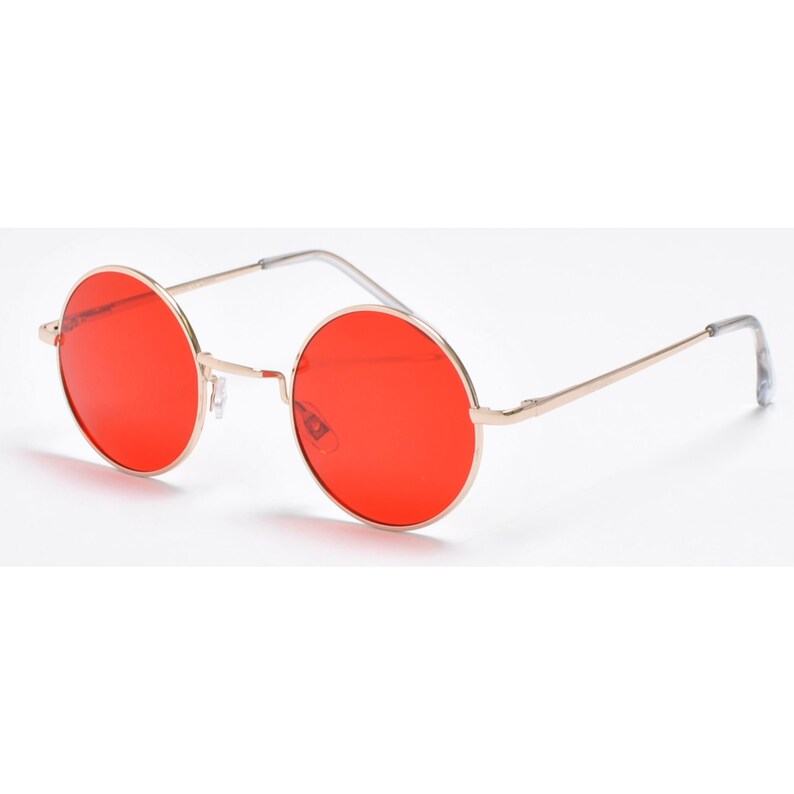 Small Round Circle Lens Sunglasses John Lennon Style UV400