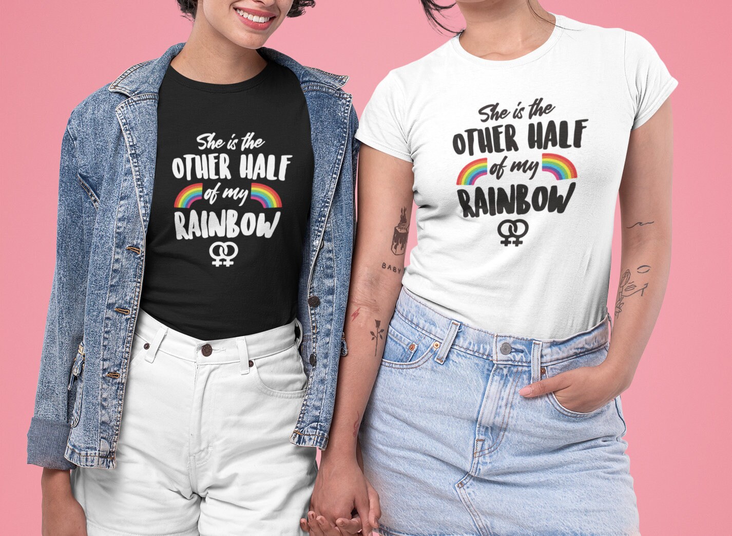 She Is The Other Half Rainbow Matching Shirt-pride shirtlgbt | Etsy