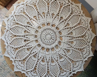 Zinnia Crochet Doily Pattern