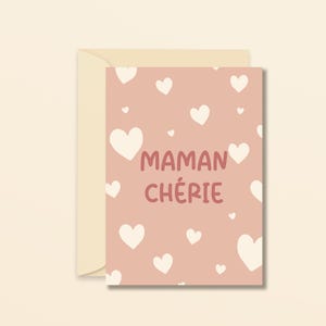 maman chérie - carte d'amour - carte de voeux à offrir