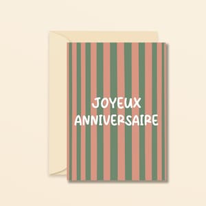 Joyeux anniversaire - carte de voeux - carte anniversaire