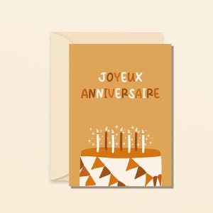 Joyeux anniversaire - carte de voeux - carte anniversaire
