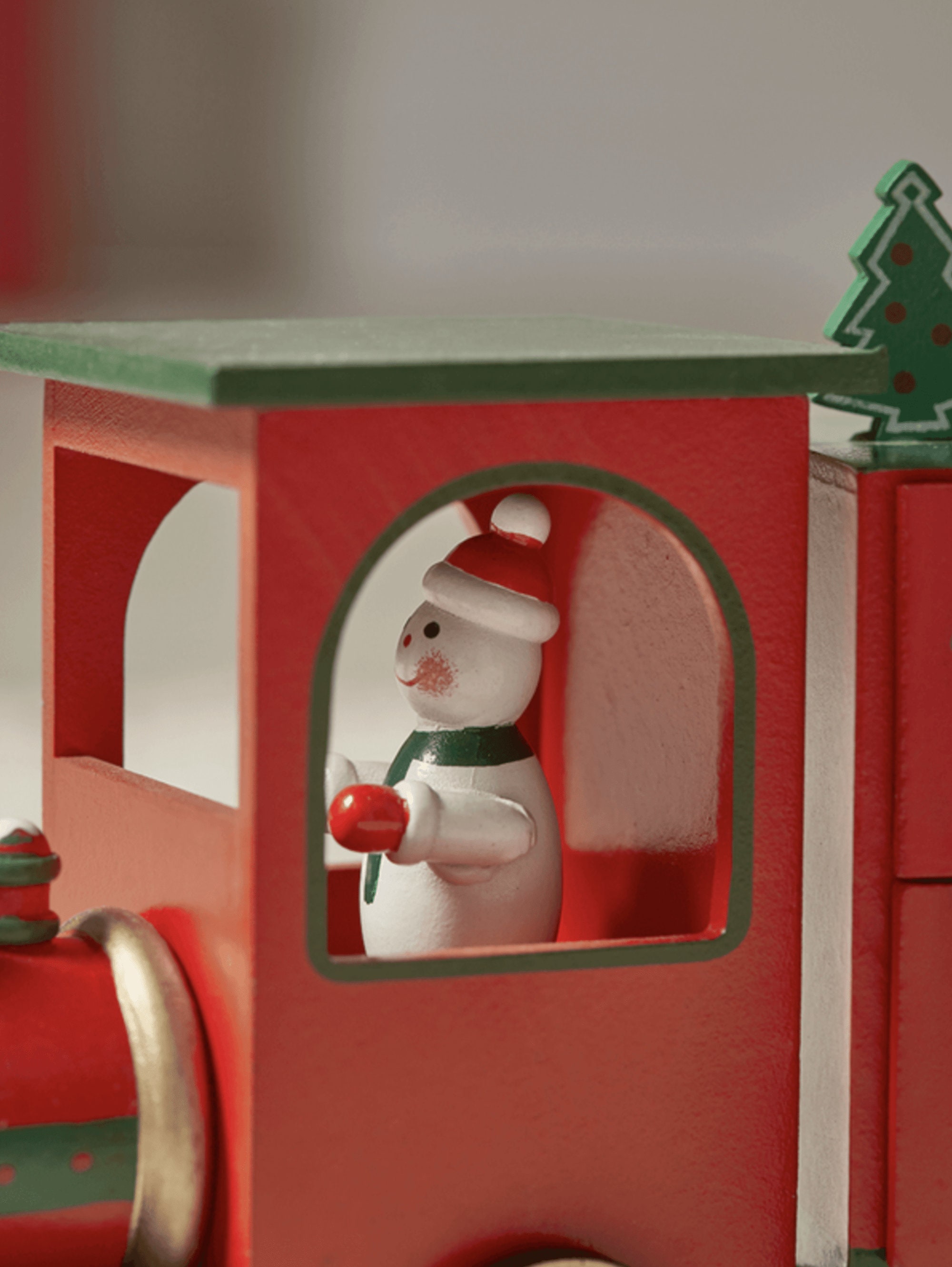 Train Advent Calendar With 24 Drawers Red Christmas Train Etsy