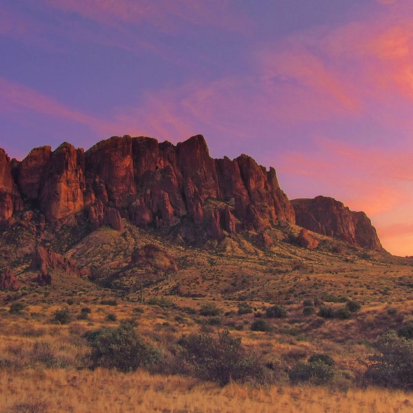 Sunset on the Superstitions