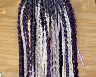 Violet frost locs