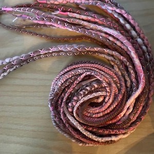 Blush wool locs