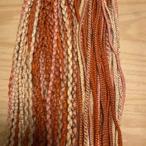 Ginger mix dreadlock extensions
