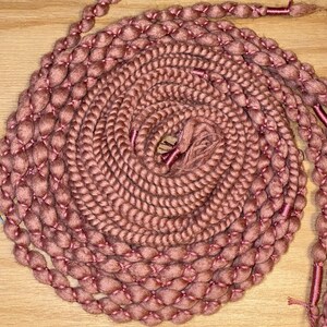 French rose wool dreadlock extensions