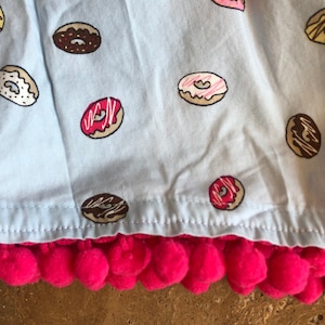 High Quality Cotton Donut Shorts with Pom Pom trim! Free Shipping. Quantity discounts.