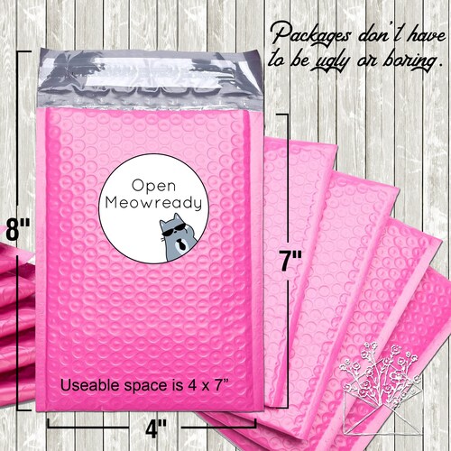 Small Bubble Padded Pink Envelopes Self Seal Foam Adhesive Etsy