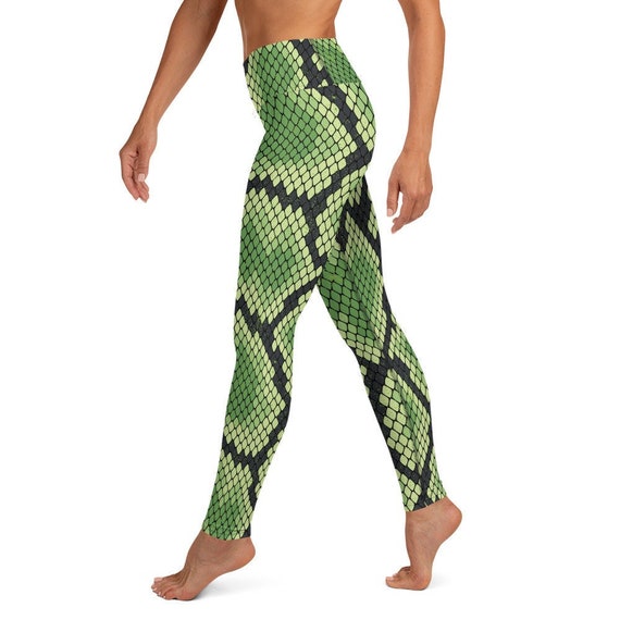 Green Camo High Waist Ultra Soft Premium Yoga Pants Leggings 