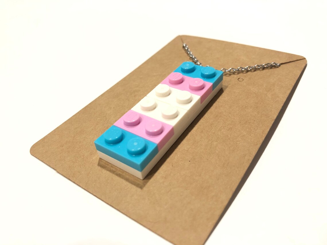 Handmade Lego Necklace with Custom Length Stainless Steel Etsy