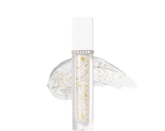 Vegan Hydrating Gloss with Gold Flakes | Ice Bomb Mint Lip Gloss