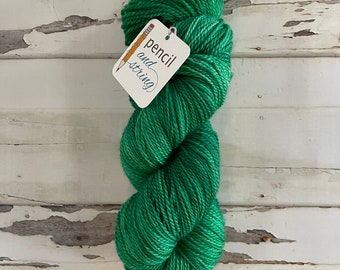 2 Ply Superwash Merino Sock Yarn in The Green of My Dreams