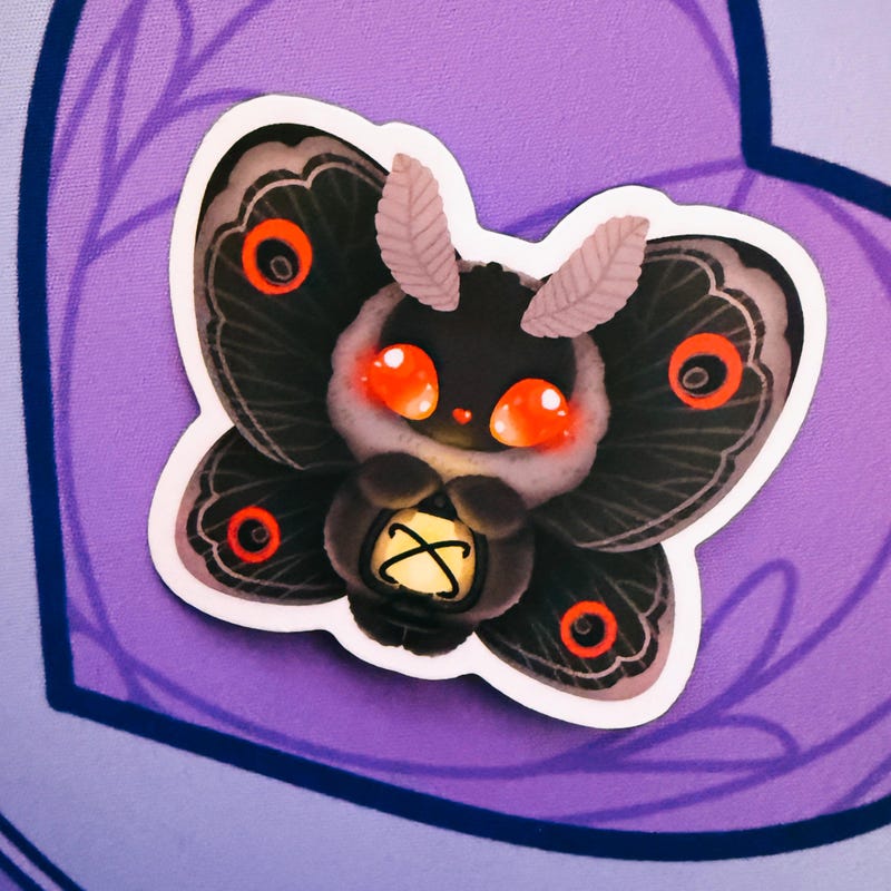 Stickers Gothic Moth - Etsy