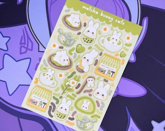 Matcha Bunny | Sticker Sheet