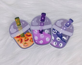 Spooky Boba Stickers