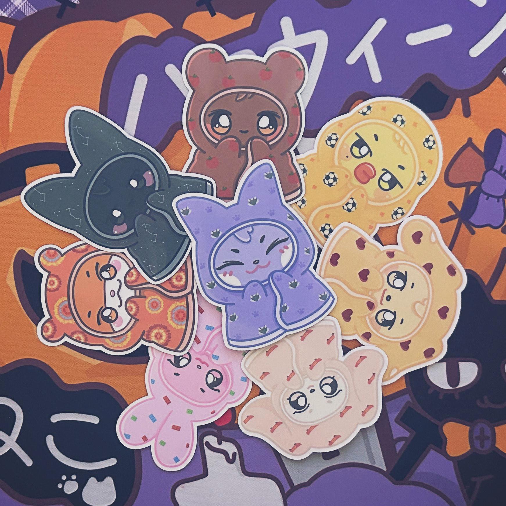 Cozy Cute Aniteez  | Ateez Vinyl Stickers