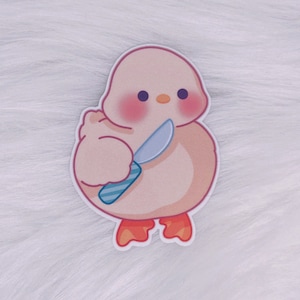Stabby Duck Sticker
