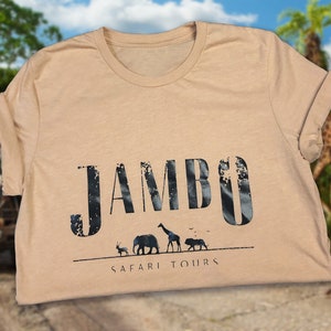 Jambo Safari Tours - Unisex Disney Shirt - New + Improved DTG Printed *No more Vinyl Press*