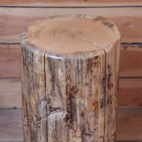 Lodgepole Pine Cowboy Stump/side Table Etsy