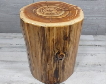 Cedar Stump Side/End Table