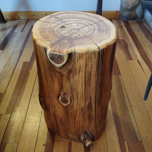 Tall 22 Cedar Stump/side Table Etsy