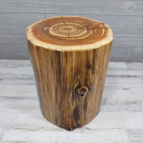 Cedar Stump Side/End Table