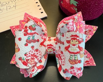 Strawberry Shortcake Tumbler Bow Straw Topper