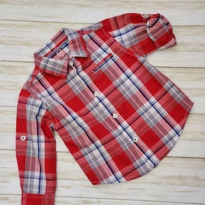 Brilliant Red Button-Down Collar Shirt