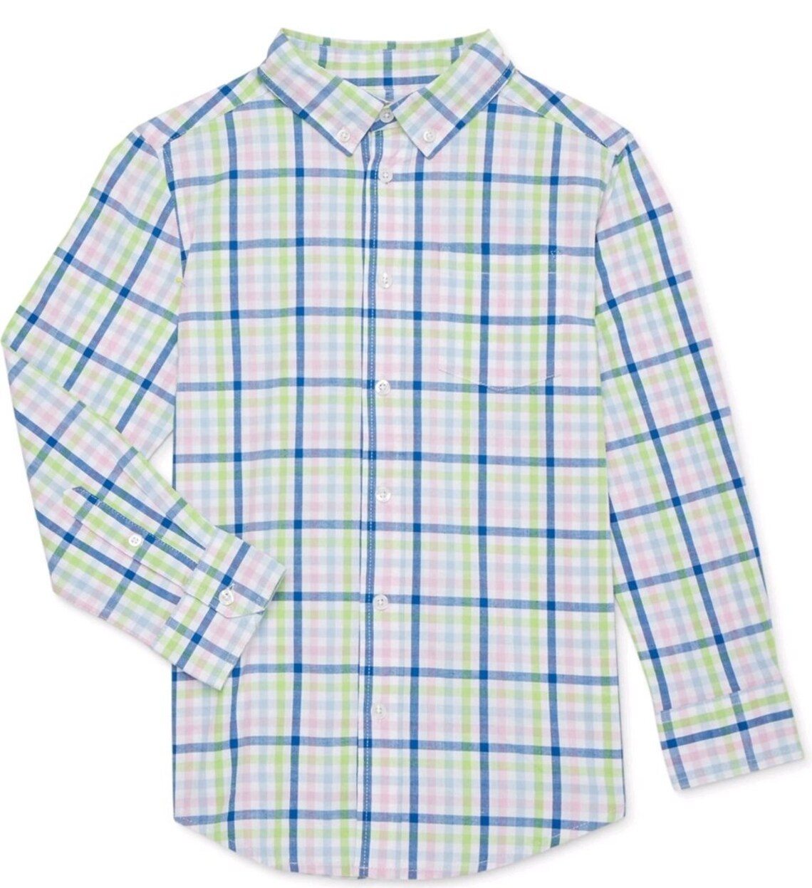 Neon Button Down Collar Shirt Etsy