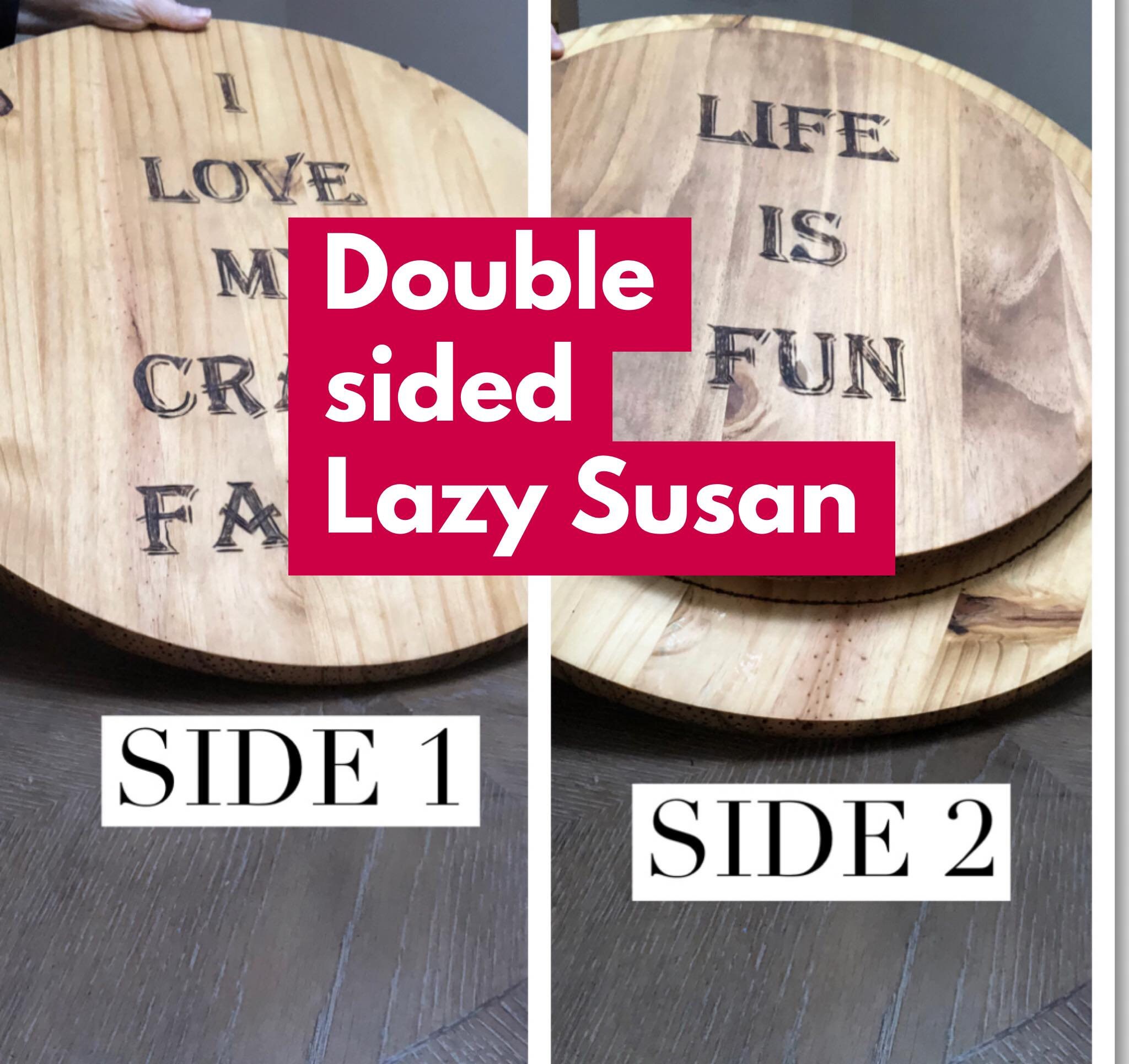 Doppelseitige große faule Susan Schwenkspiel Tisch 23 Zoll | Etsy