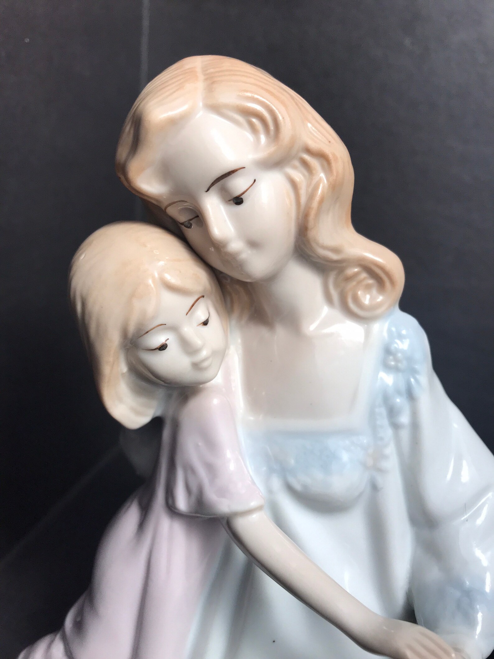 Paul Sebastian 1990 porcelain Mother daughter child statue Etsy