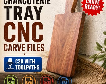 Archivo CNC para bandeja de embutidos - Múltiples archivos, incluyendo archivos C2D Shapeoko