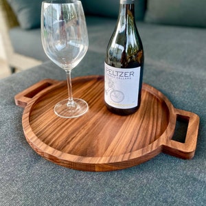 Walnut Ottoman Tray