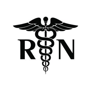 Nurse Logo Image - 5 different digital file formats for clipart, laser engraving, vinyl cutting